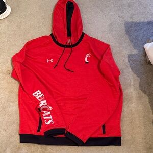 Under Armour Red and Black Cincinnati Bearcats Hoodie